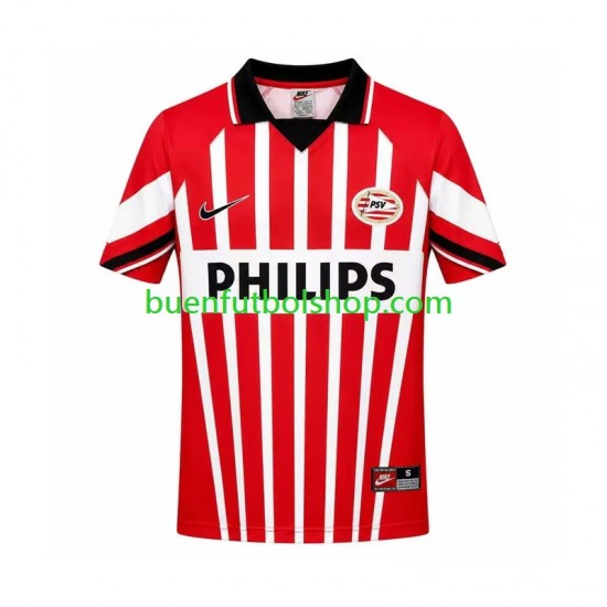 Camiseta de Fútbol PSV Eindhoven Retro 1997 Primera Equipación Manga Corta Hombre
