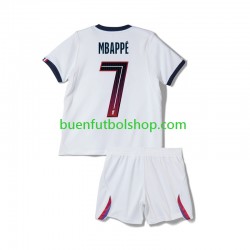 Camiseta de Fútbol Paris Saint-Germain Kylian Mbappe 7 2026-2027 Segunda Equipación Manga Corta Niño
