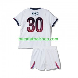Camiseta de Fútbol Paris Saint-Germain Lionel Messi 30 2026-2027 Segunda Equipación Manga Corta Niño