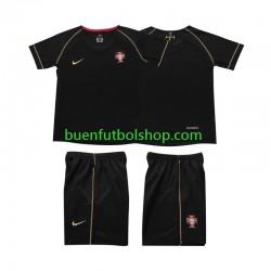Camiseta de Fútbol Portugal Retro 2006 Segunda Equipación Manga Corta Niño
