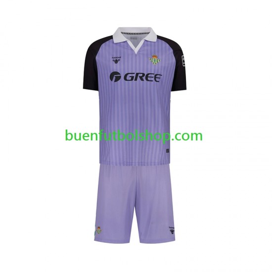 Camiseta de Fútbol Real Betis Portero Retro 2025-2026 Primera Equipación Manga Corta Niño