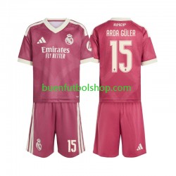 Camiseta de Fútbol Real Madrid Arda Guler 15 2026-2027 Tercera Equipación Manga Corta Niño