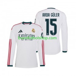 Camiseta de Fútbol Real Madrid Arda Guler 15 2026-2027 Primera Equipación Manga Larga Hombre