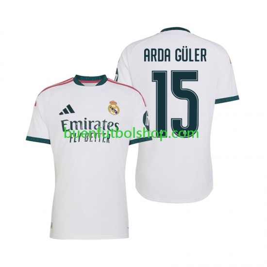 Camiseta de Fútbol Real Madrid Arda Guler 15 2026-2027 Primera Equipación Manga Corta Hombre