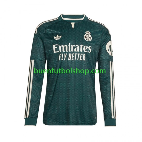 Camiseta de Fútbol Real Madrid 2026-2027 Segunda Equipación Manga Larga Hombre