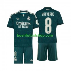 Camiseta de Fútbol Real Madrid Federico Valverde 8 2026-2027 Segunda Equipación Manga Corta Niño