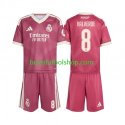 Camiseta de Fútbol Real Madrid Federico Valverde 8 2026-2027 Tercera Equipación Manga Corta Niño