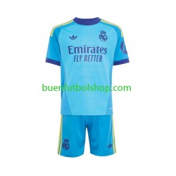 Camiseta de Fútbol Real Madrid Portero 2026-2027 Segunda Equipación Manga Corta Niño