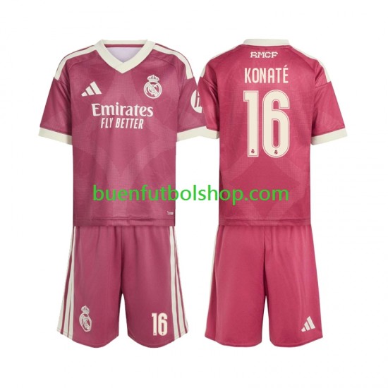 Camiseta de Fútbol Real Madrid Ibrahima Konate 16 2026-2027 Tercera Equipación Manga Corta Niño