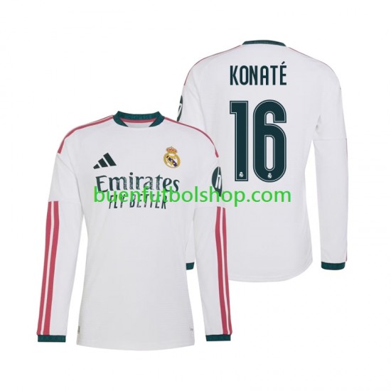 Camiseta de Fútbol Real Madrid Ibrahima Konate 16 2026-2027 Primera Equipación Manga Larga Hombre