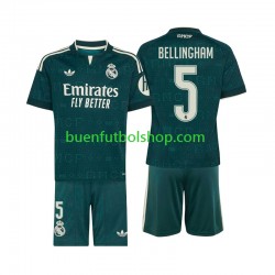 Camiseta de Fútbol Real Madrid Jude Bellingham 5 2026-2027 Segunda Equipación Manga Corta Niño