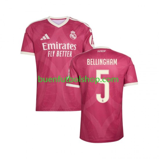 Camiseta de Fútbol Real Madrid Jude Bellingham 5 2026-2027 Tercera Equipación Manga Corta Hombre