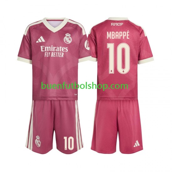 Camiseta de Fútbol Real Madrid Kylian Mbappe 10 2026-2027 Tercera Equipación Manga Corta Niño