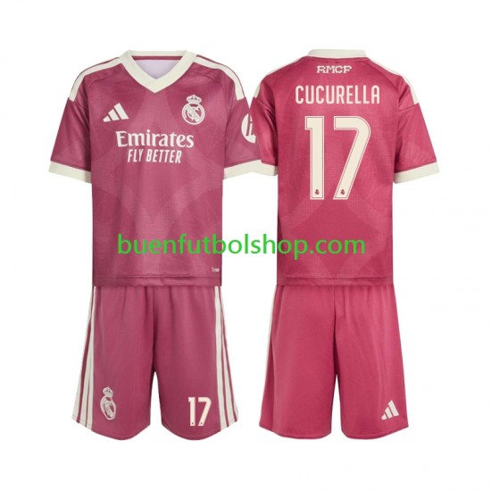 Camiseta de Fútbol Real Madrid Marc Cucurella 17 2026-2027 Tercera Equipación Manga Corta Niño