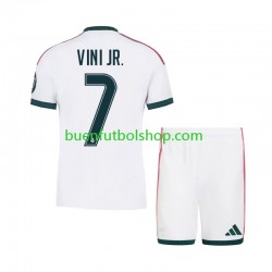 Camiseta de Fútbol Real Madrid Vinicius Junior 7 2026-2027 Primera Equipación Manga Corta Niño
