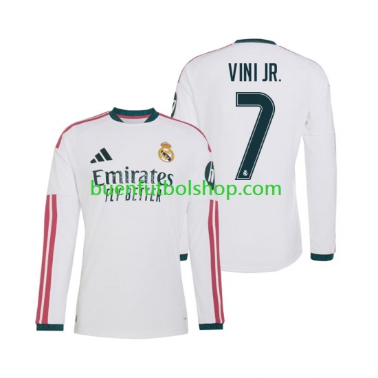 Camiseta de Fútbol Real Madrid Vinicius Junior 7 2026-2027 Primera Equipación Manga Larga Hombre
