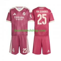 Camiseta de Fútbol Real Madrid Yan Diomande 25 2026-2027 Tercera Equipación Manga Corta Niño
