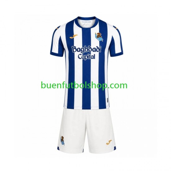Camiseta de Fútbol Real Sociedad 2026-2027 Primera Equipación Manga Corta Niño