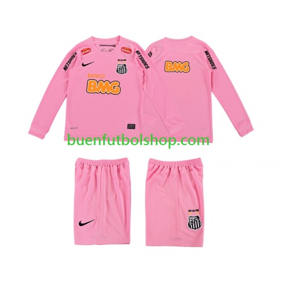 Camiseta de Fútbol Santos Retro 2012 2013 Cuarta Equipación Manga Larga Niño