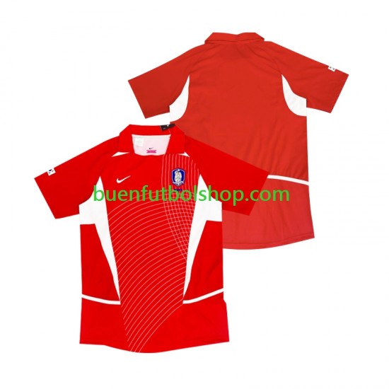 Camiseta de Fútbol Corea Del Sur Retro 2002 Primera Equipación Manga Corta Hombre Camiseta de Fútbol Corea Del Sur Retro 2002 Primera Equipación Manga Corta Hombre