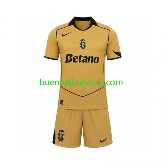 Camiseta de Fútbol Sporting CP 2026-2027 Segunda Equipación Manga Corta Niño
