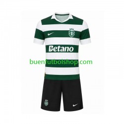 Camiseta de Fútbol Sporting CP 2026-2027 Primera Equipación Manga Corta Niño
