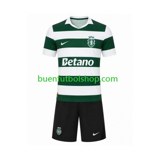 Camiseta de Fútbol Sporting CP 2026-2027 Primera Equipación Manga Corta Niño