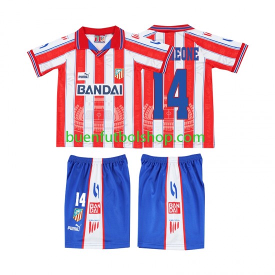 Camiseta de Fútbol Sporting CP SIMEONE 14 Retro 1996 1997 Primera Equipación Manga Corta Niño