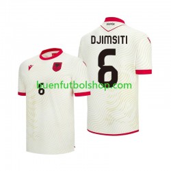Camiseta de Fútbol Albania Berat Djimsiti 6 World Cup 2026 Segunda Equipación Manga Corta Hombre
