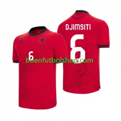 Camiseta de Fútbol Albania Berat Djimsiti 6 World Cup 2026 Primera Equipación Manga Corta Hombre