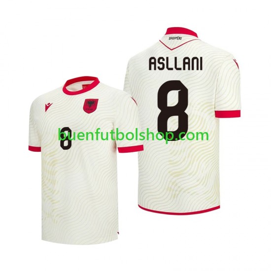 Camiseta de Fútbol Albania Kristjan Asllani 8 World Cup 2026 Segunda Equipación Manga Corta Hombre