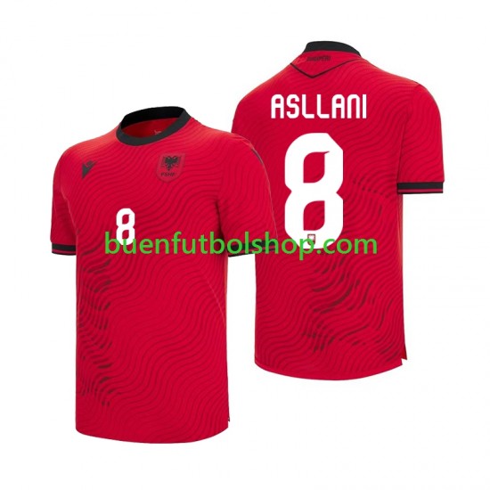 Camiseta de Fútbol Albania Kristjan Asllani 8 World Cup 2026 Primera Equipación Manga Corta Hombre