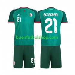 Camiseta de Fútbol Argelia Ramy Bensebaini 21 2026 Segunda Equipación Manga Corta Niño