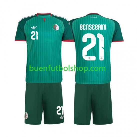 Camiseta de Fútbol Argelia Ramy Bensebaini 21 2026 Segunda Equipación Manga Corta Niño