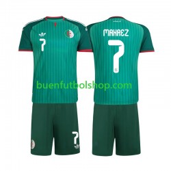 Camiseta de Fútbol Argelia Riyad Mahrez 7 2026 Segunda Equipación Manga Corta Niño