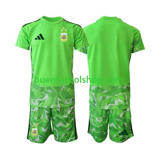 Camiseta de Fútbol Argentina Portero World Cup 2026 Tercera Equipación Manga Corta Niño