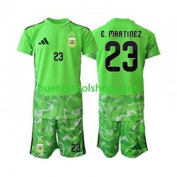 Camiseta de Fútbol Argentina Portero Emiliano Martinez 23 World Cup 2026 Tercera Equipación Manga Corta Niño