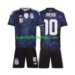 Camiseta de Fútbol Argentina Lionel Messi 10 World Cup 2026 Segunda Equipación Manga Corta Niño