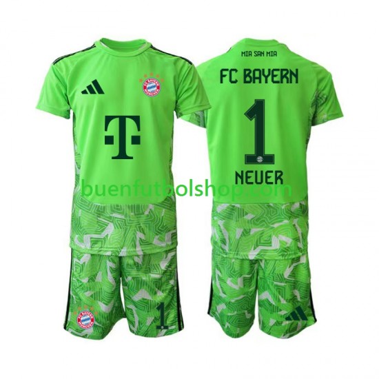 Camiseta de Fútbol Bayern de Múnich Portero Manuel Neuer 1 2026-2027 Primera Equipación Manga Corta Niño