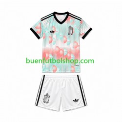 Camiseta de Fútbol Bélgica World Cup 2026 Segunda Equipación Manga Corta Niño