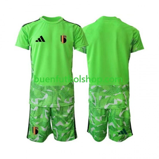 Camiseta de Fútbol Bélgica Portero World Cup 2026 Tercera Equipación Manga Corta Niño