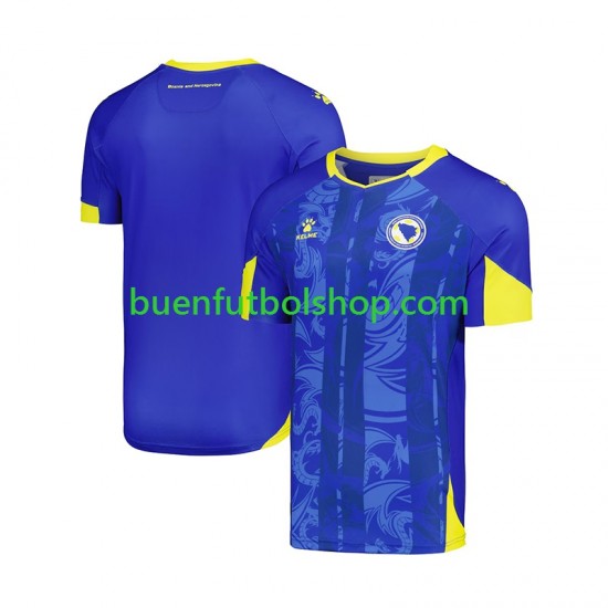 Camiseta de Fútbol Bosnia y Herzegovina World Cup 2026 Primera Equipación Manga Corta Hombre