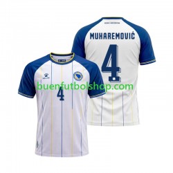 Camiseta de Fútbol Bosnia y Herzegovina Tarik Muharemovic 4 World Cup 2026 Segunda Equipación Manga Corta Hombre Camiseta de Fútbol Bosnia y Herzegovina Tarik Muharemovic 4 World Cup 2026 Segunda Equipación Manga Corta Hombre