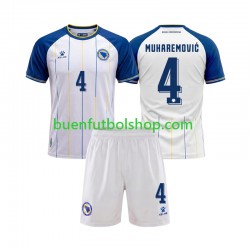 Camiseta de Fútbol Bosnia y Herzegovina Tarik Muharemovic 4 World Cup 2026 Segunda Equipación Manga Corta Niño Camiseta de Fútbol Bosnia y Herzegovina Tarik Muharemovic 4 World Cup 2026 Segunda Equipación Manga Corta Niño
