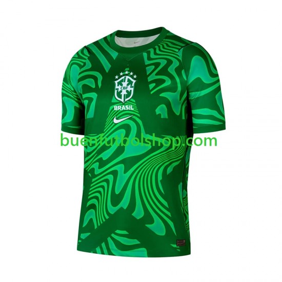 Camiseta de Fútbol Brasil Portero World Cup 2026 Segunda Equipación Manga Corta Hombre