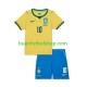 Camiseta de Fútbol Brasil Neymar JR 10 World Cup 2026 Primera Equipación Manga Corta Niño