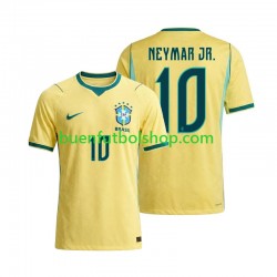 Camiseta de Fútbol Brasil Neymar JR 10 World Cup 2026 Primera Equipación Manga Corta Hombre