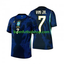 Camiseta de Fútbol Brasil Vinicius Junior 7 World Cup 2026 Segunda Equipación Manga Corta Hombre Camiseta de Fútbol Brasil Vinicius Junior 7 World Cup 2026 Segunda Equipación Manga Corta Hombre