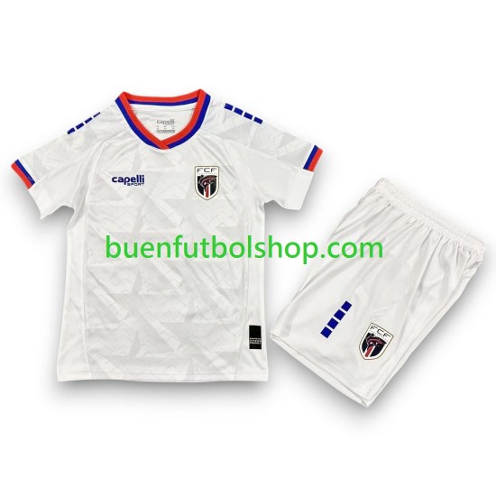 Camiseta de Fútbol Cape Verde World Cup 2026 Segunda Equipación Manga Corta Niño