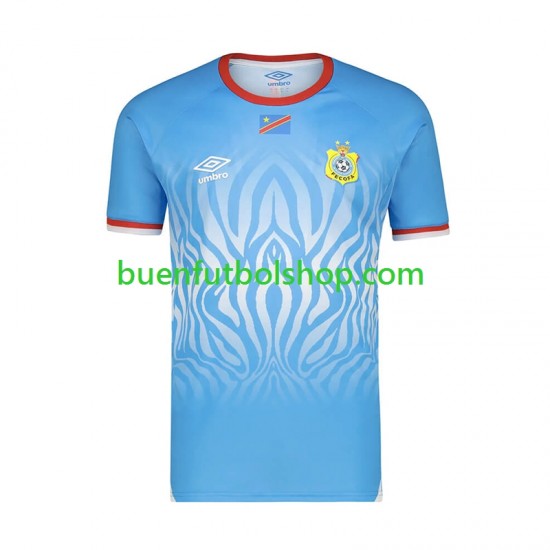 Camiseta de Fútbol DR Congo World Cup 2026 Segunda Equipación Manga Corta Hombre